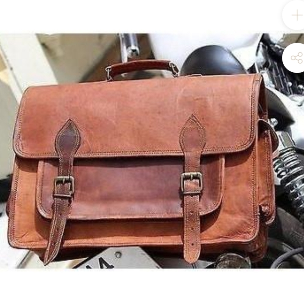 VINTAGE HANDMADE LEATHER BAG